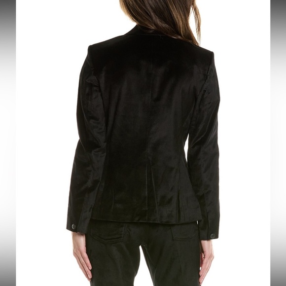 NEW Rag & Bone Women's Black Razor Velvet Two-Button Blazer Jacket - Size 00/XXS - Picture 3 of 13